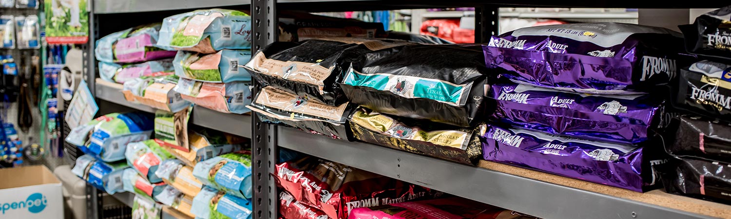 Walker's Farm food shelf wall