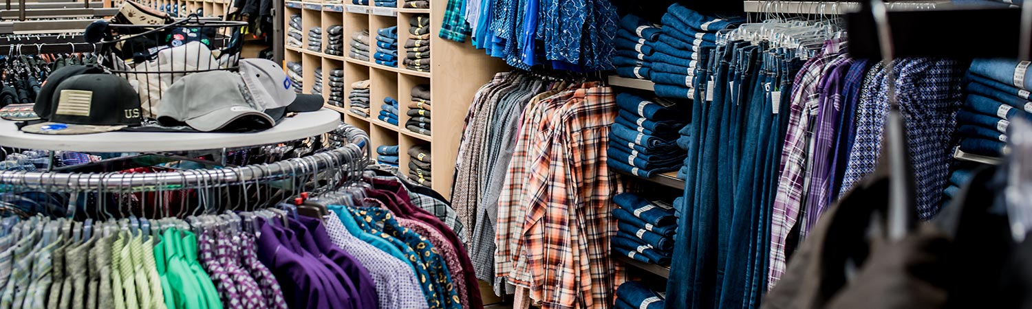 Walker's Farm clothing section